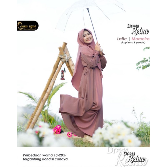 SALE Gamis Reina Dress By Emka Hijab - Wollycrepe Premium High Quality