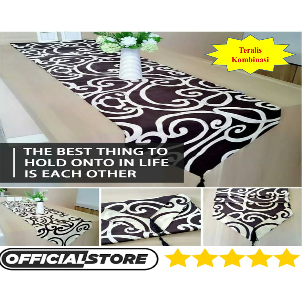 Taplak Meja Makan Kain Atau Taplak Meja Makan Set Aneka Motif Part 2 Table Runner Ruang Tamu Murah Shopee Indonesia