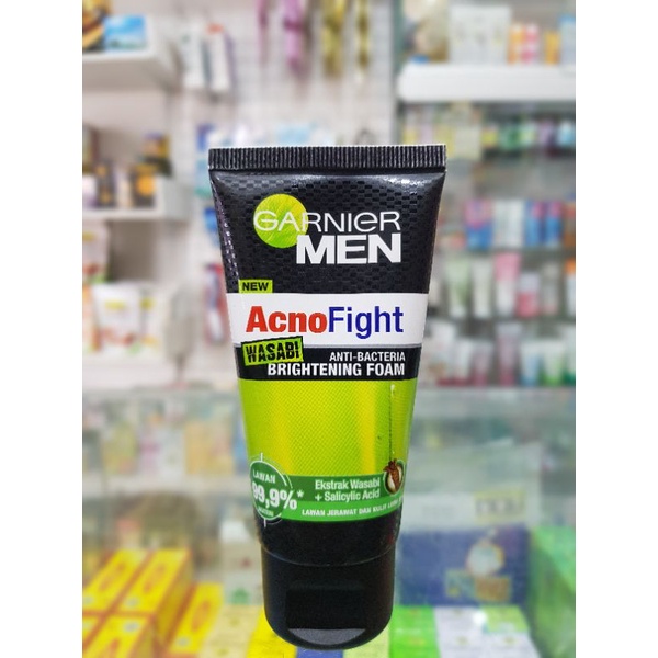 Garnier Men Wasabi Anti Bakteri Brightening Foam 50 ml / Sabun Wajah / Sabun Wajah Garnier Men