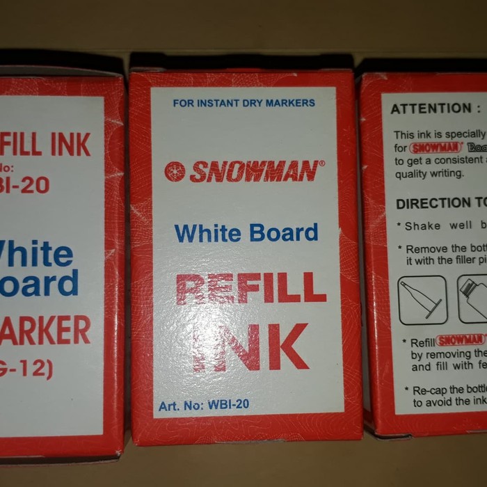 

Snowman Refill isi ulang Spidol whiteboard