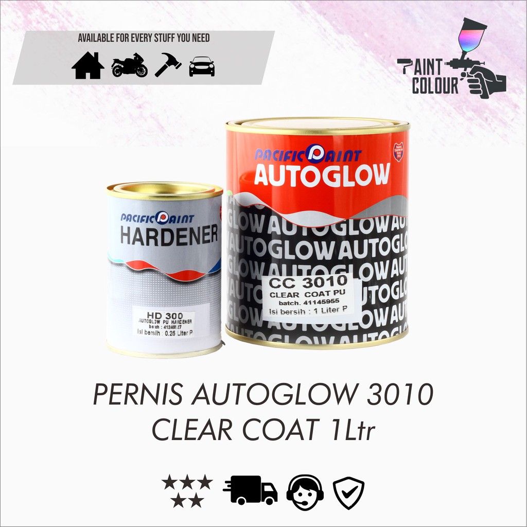 Clear Coat Autoglow 3010 1 liter /Pernis/Clearcoat/Coat