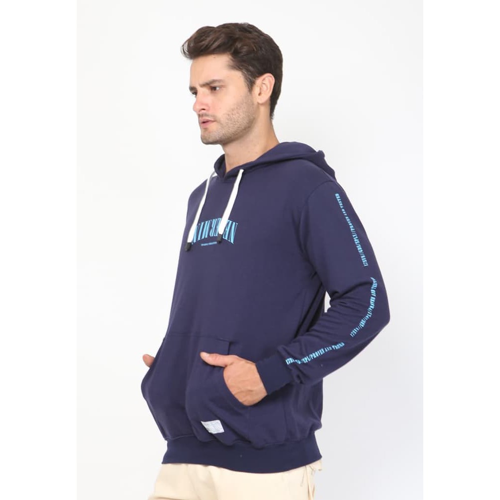 17SEVEN SWEATER HOODIE NEVERMIND - Navy