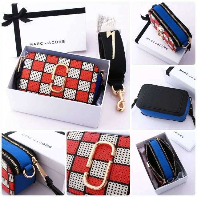 Marc Jacobs Snapshot Sequin Checker? Camera Bag with Box #M3776