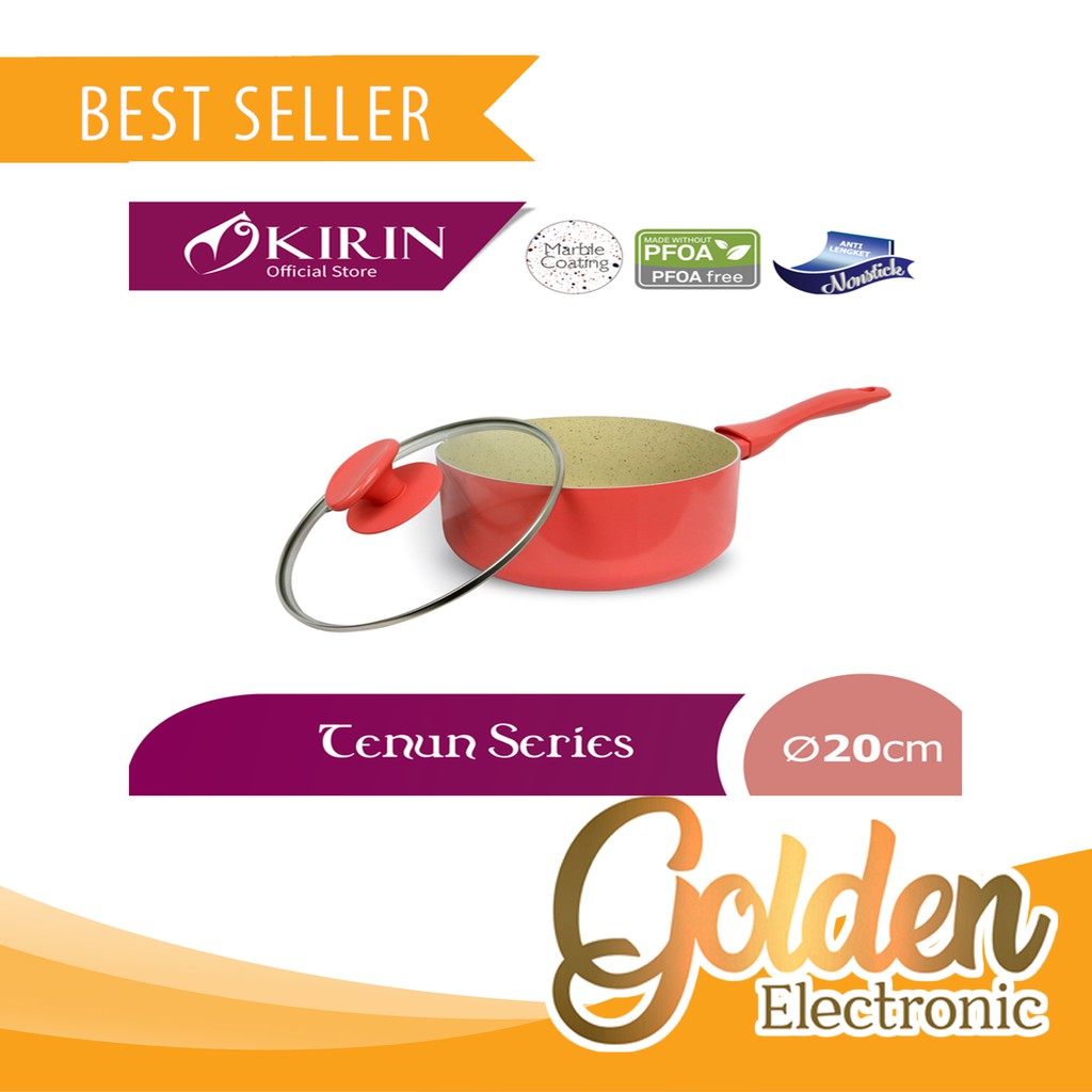 KIRIN SAUCEPAN 20cm TENUN SERIES - Pink