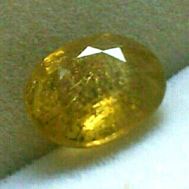 BATU MULIA NATURAL YELLOW SAPPHIRE SAFIR ASLI BATU ALAM FULL LUSTER KILAU MANTUL