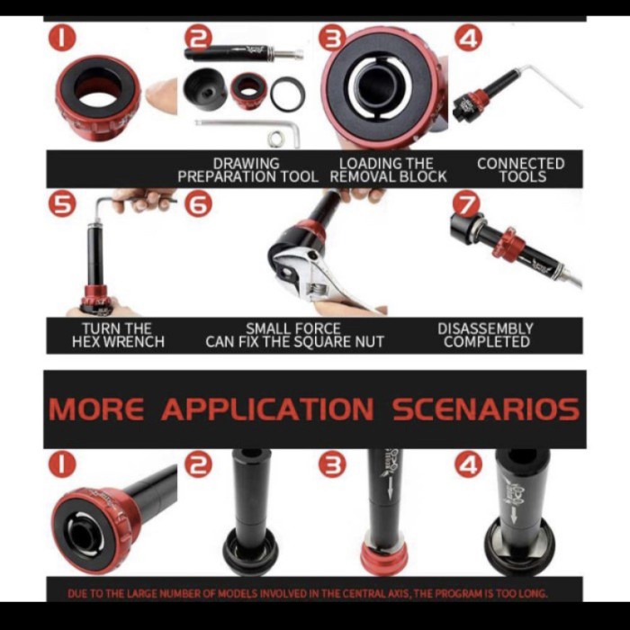 MUQZI Centar shaft bottom bracket install Removal tool BB86/30/92/PF30