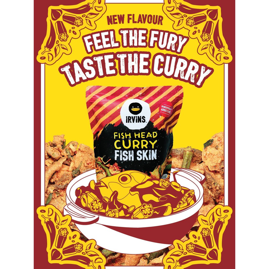 

IRVINS FISH HEAD CURRY and JAPANESE SPICY EBI SIZE SMALL - 105 GR
