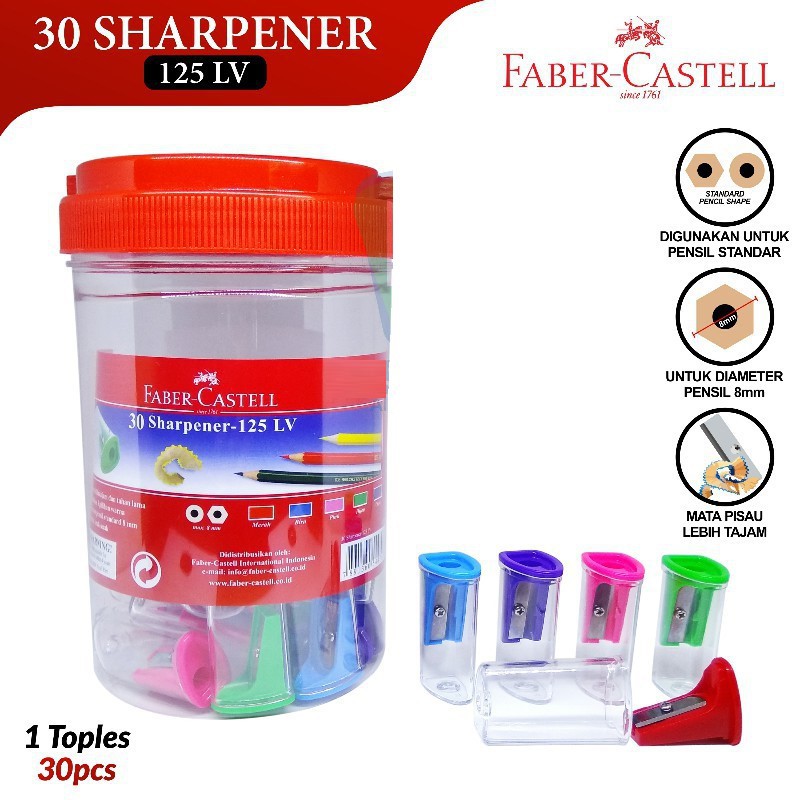 

SHARPENER 125LV NEW JAR FABER CASTEL