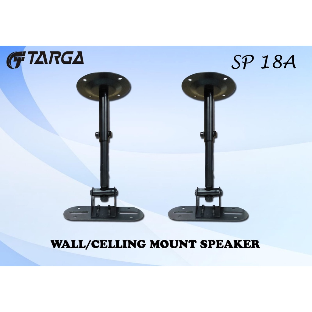 Bracket Speaker Dinding Wall Ceiling Mount Speaker Targa SP 18A SP18A Original 1 Set Sepasang 2 Buah