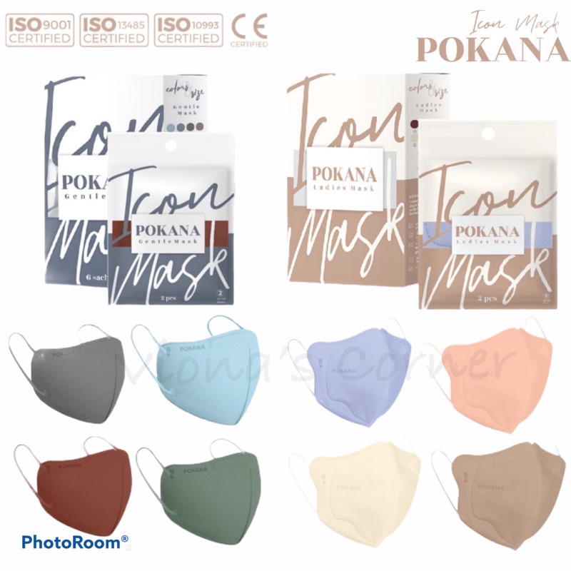 POKANA ICON (Ladies Mask / Gentlemask) 4 ply Medical Mask Masker Medis