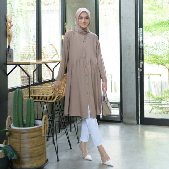 BAJU ATASAN WANITA ZOYA TUNIK ORI KHEVAMAUZA