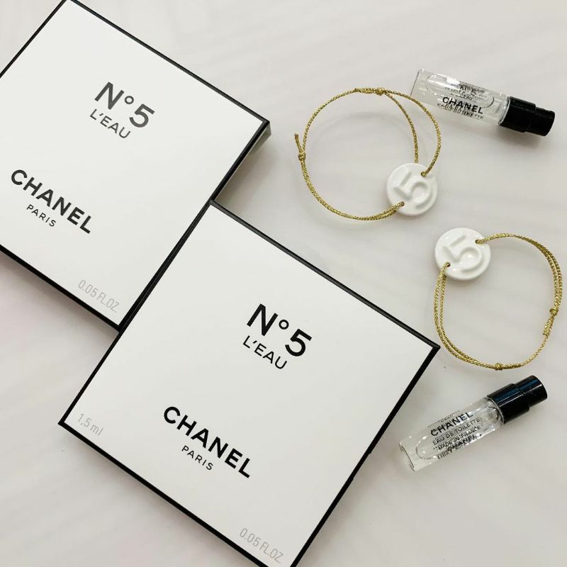 CHANEL - CHANEL NO 5 L'EAU EDT VIAL PARFUM AND BRACELET