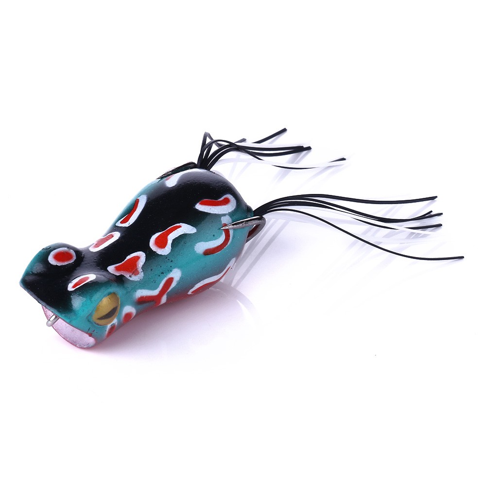 HENGJIA 6Pcs 5cm/12g Umpan Pancing Soft Frog Lure Ikan Bass Silicone Bait Topwater katak Bait Alat Pancing Tackle