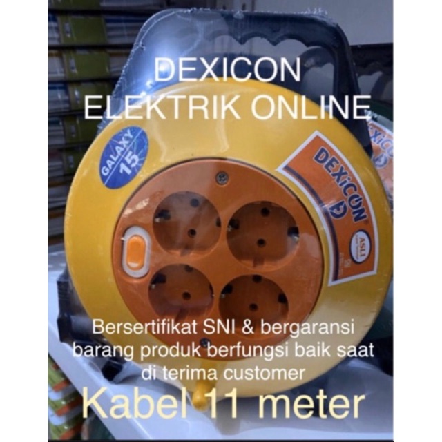 Kabel colokan galaxy tipe 15 - roll kabel murah - box kabel - kabel colokan murah SNI - dexicon SNI
