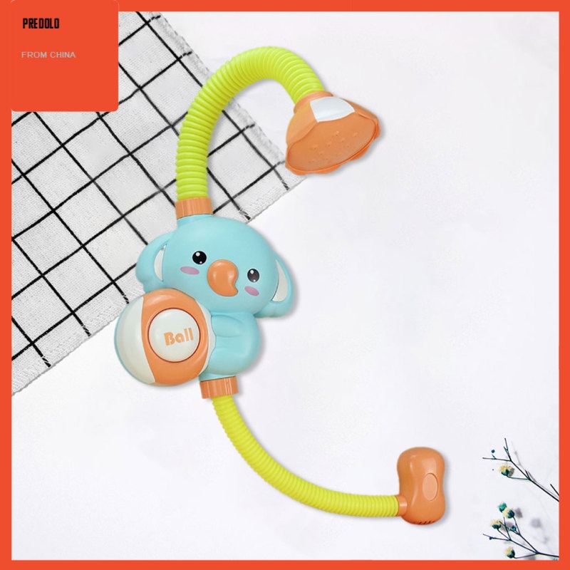 [In Stock] Baby Bath Toys Toddlers Game with Hand Shower Sprinkler Cute for Babies Kids red