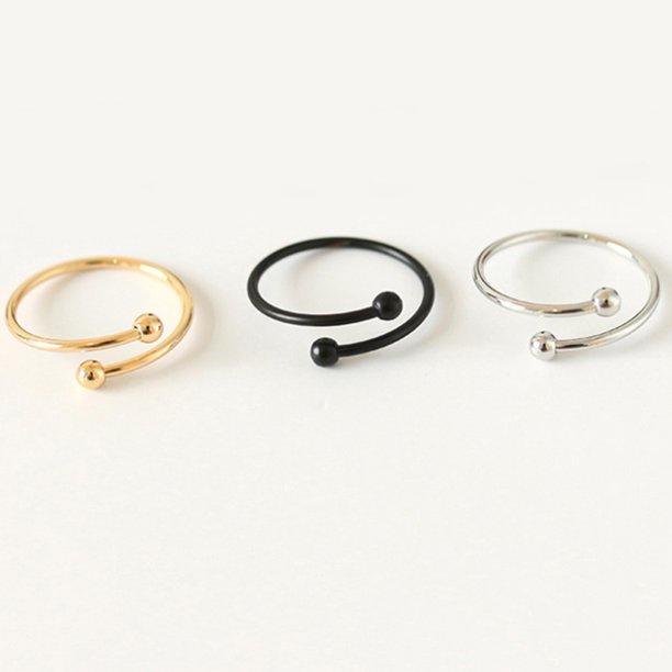 Cincin Wanita Pria Couple Simple Adjustable Korea Murah Lucu Dalika