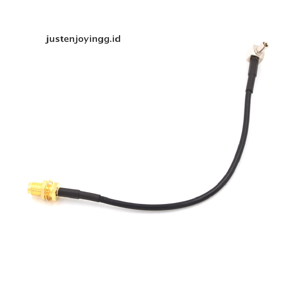 Antena Kabel Coaxial Pigtail Sudut Kanan Male SMA Female Jack TS9