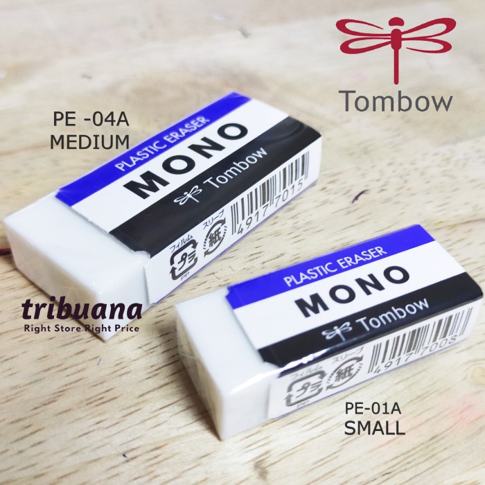 

Produk Tombow Mono Plastic Eraser Pe-01A / Pe-04A - Penghapus Pensil Murah