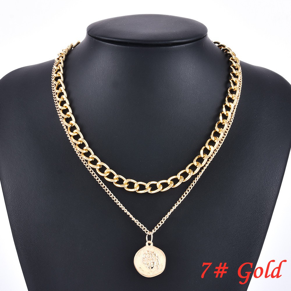 Korean Long Section Pendant Elegant Necklace Women Ladies Simple Accessories Fashion Jewelry Decor-8# Gold