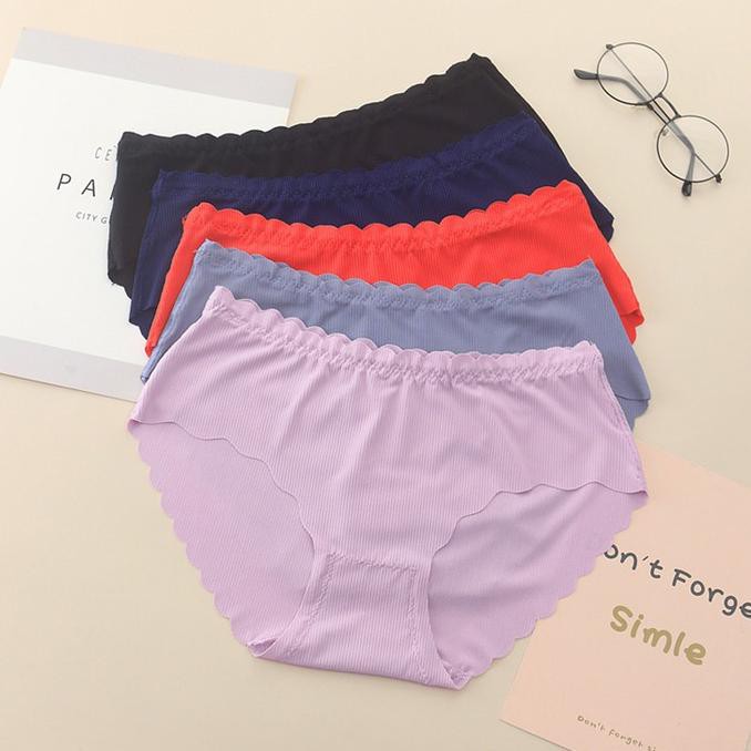 Celana Dalam wanita sexy Seamless Celana Dalam G String C207 - Merah Muda, All Size