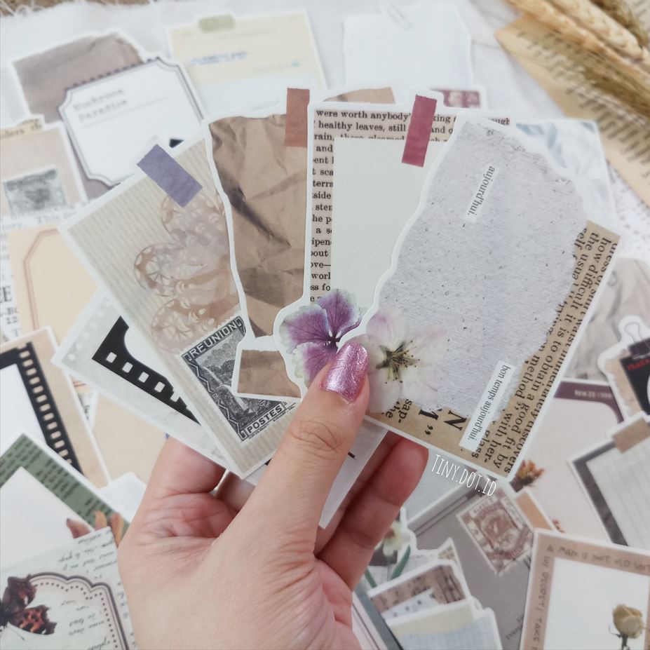 

Aesthetic Retro Journal Deco Paper (10 pcs)