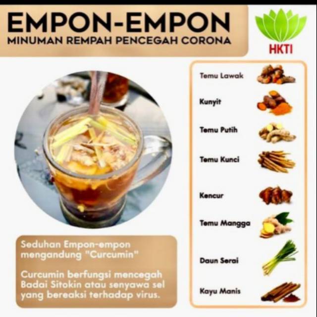 

Empon empon minuman sehat tahan virus