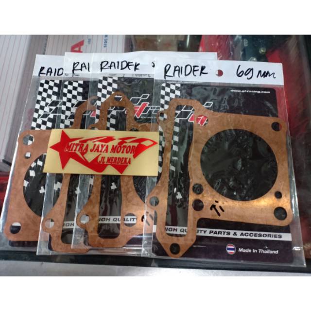 Paking tembaga satria Fu - paking blok head Kuningan satria Fu