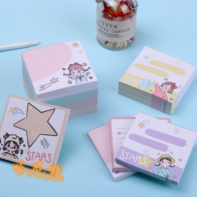 

HI277 Sticky Notes Anak Perempuan Bintang Lucu Untuk Pelajar