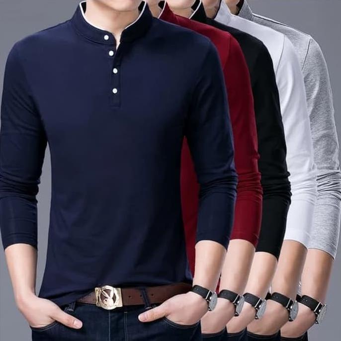 Kaos Polos Kerah Koko Kaos Berkancing Kaos Pria Formal Kaos Casual