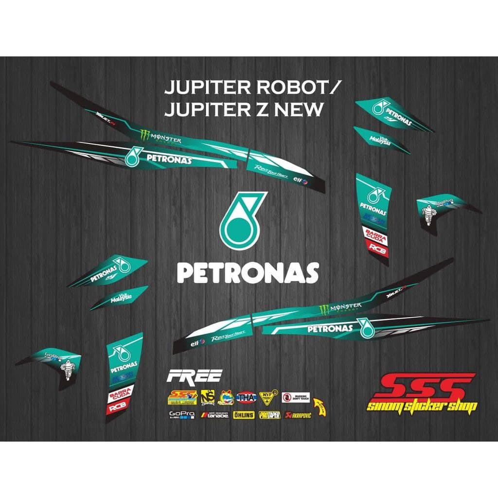 Striping Variasi Jupiter Z new/Robot Motif Petronas