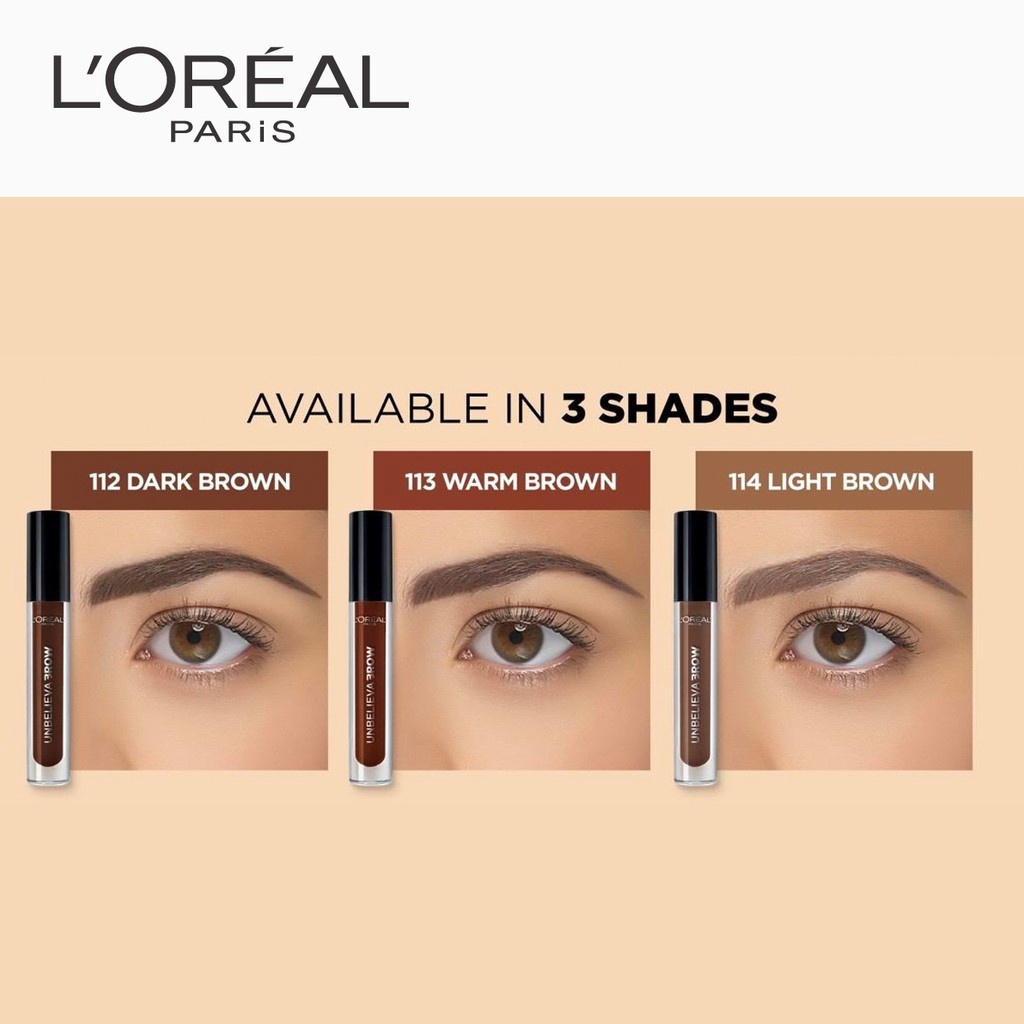 L'OREAL UNBELIEVA BROW LONGWEAR BROW GEL 8ML