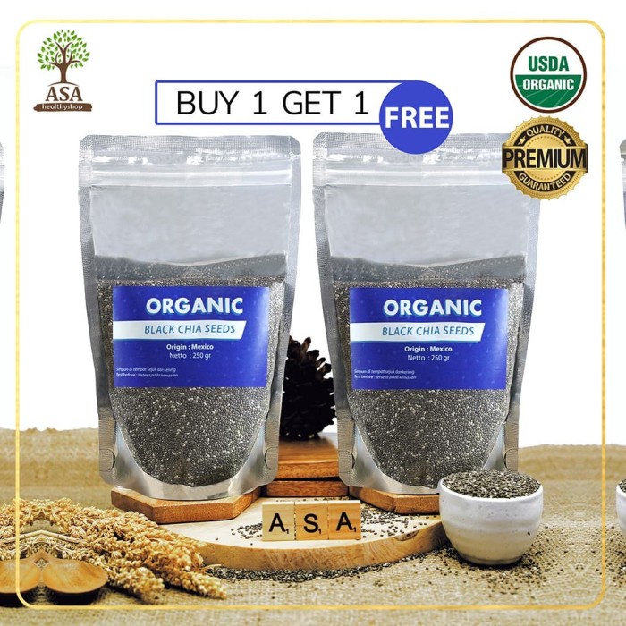 

Organic Chia Seed Mexico 250gr Buy 1 Get 1