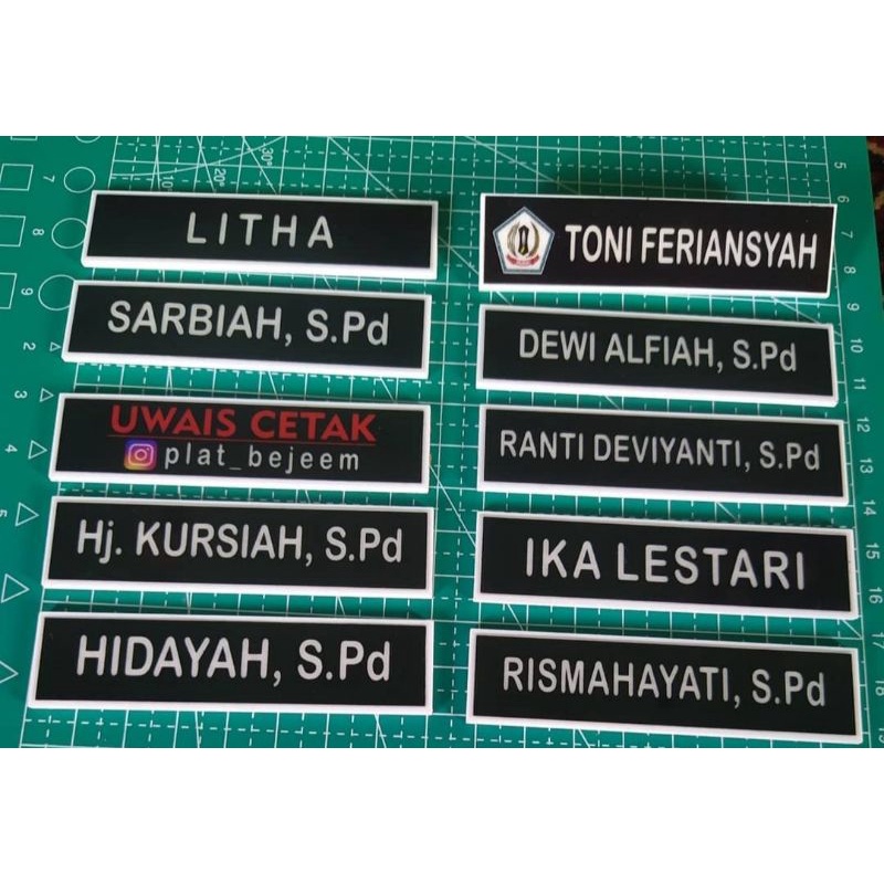 

name tag biasa pengait Magnet