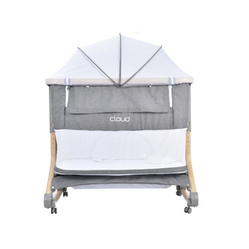 Asikulancar Sewa - Babyelle Cloud Bedside Crib Box Bayi – Light Grey