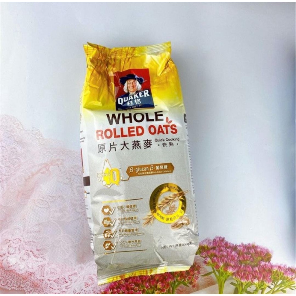 

Quaker Whole Rolled Oat 800g