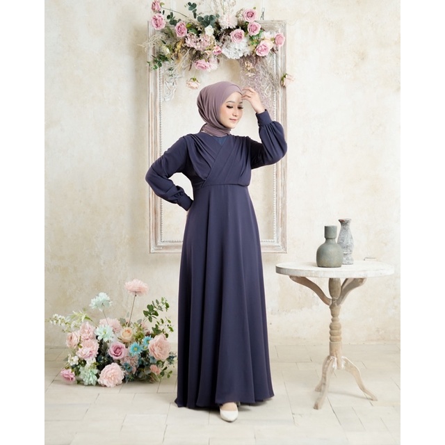 Walhijab - ELLE DRESS - dress ceruti dress cerutty babydoll dress pesta