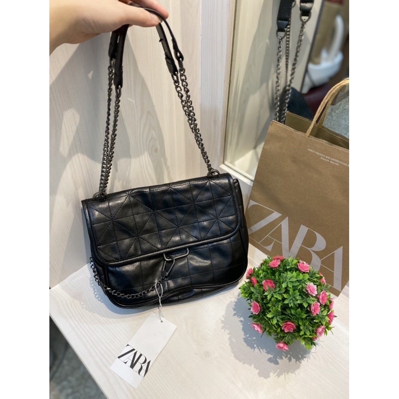 READY STOCK! BISA GOSEND! Z*RA STUDD SOFT ROCKER/TAS Z*RA STUD/TAS IMPORT WANITA/TAS SLEMPANG WANITA