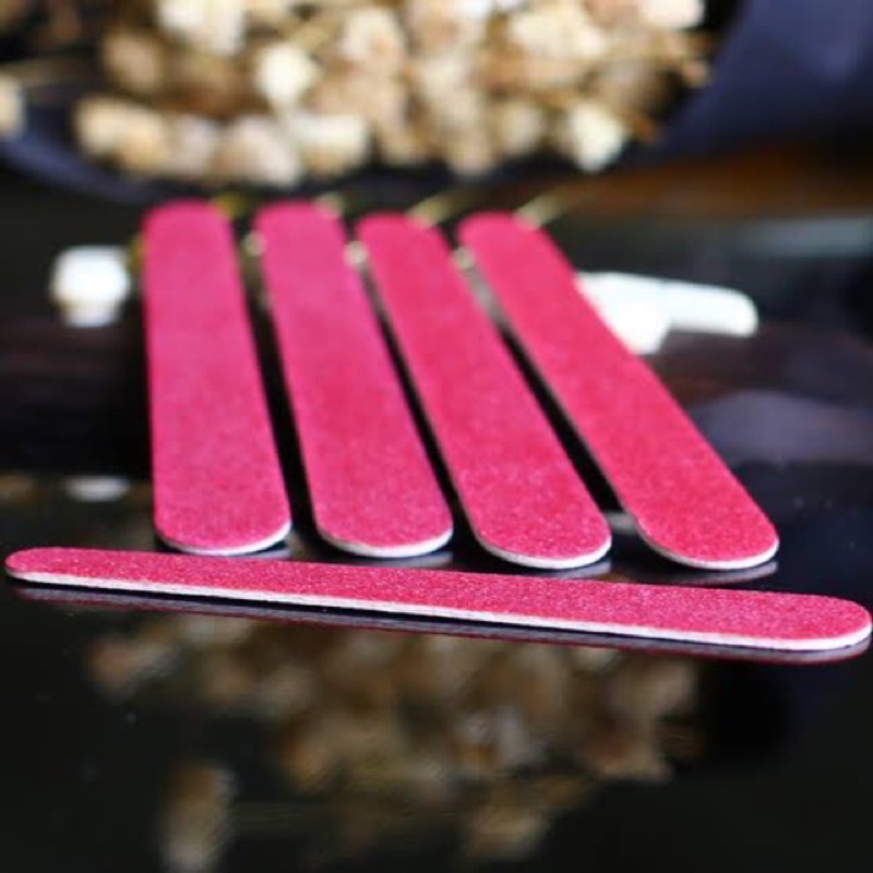 RED NAIL FILE MEDIUM SIZE TIPIS / kikir kuku tipis kikiran kuku nail file