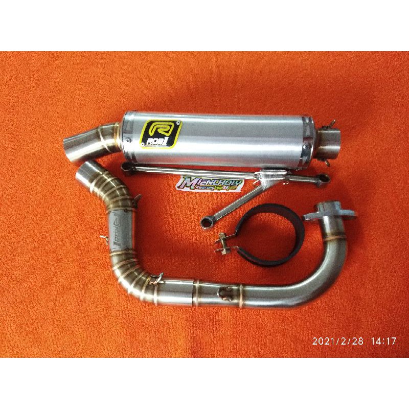 KNALPOT ROB1 MIO 200 CC DB17 KNALPOT MIO 200CC SELEMBAR BEBASAN ROB 1 RACING