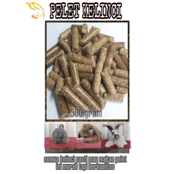 MAKANAN PAKAN PELET KELINCI BM 169 500 GRAM