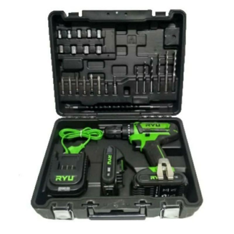RYU RCI20V MESIN BOR BATERAI BESI KAYU BETON 20V CORDLESS IMPACT DRILL RYU 20 V 10MM RCI 20V