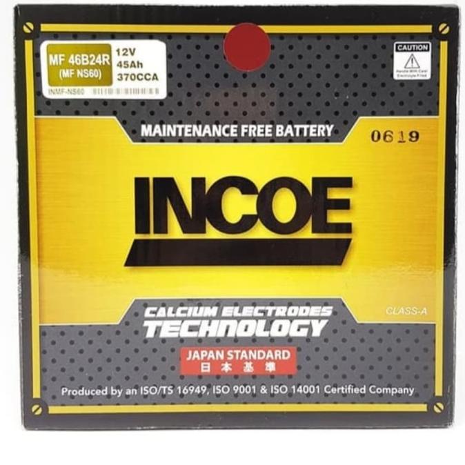 Aki accu mobil Suzuki Splash, Swift, APV NS60 INCOE MF aki kering langgengb4 Segera Beli