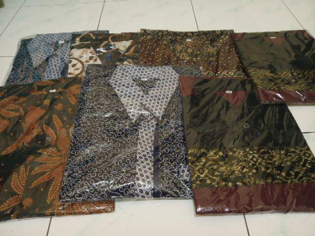 Kemeja Batik Lengan Panjang Size M L Xl Xxl Motif Bakung