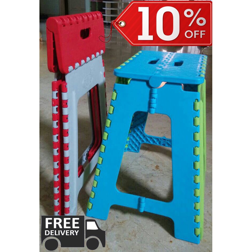 Bangku lipat plastik bangku lipat kursi lipat KHUSUS GOJEK