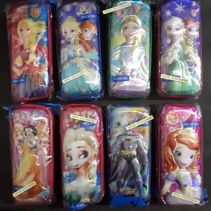 

Gaya Tempat Pensil Motif Timbul Hologram Motif Karakter Bergaransi