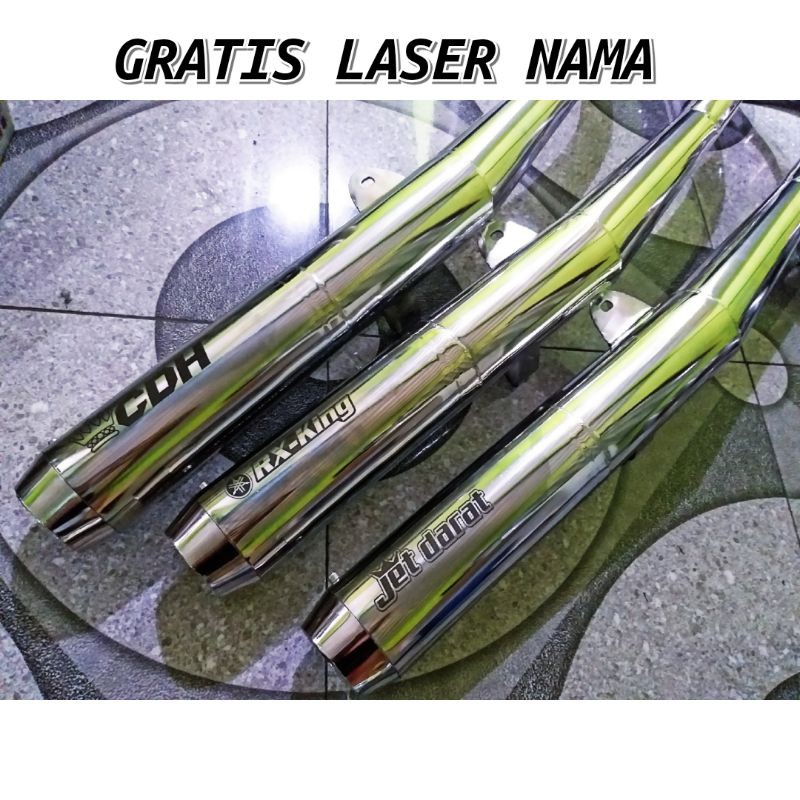 Knalpot  RX KING STANDAR RACING (GRATIS LASER NAMA)-DYN Exhaust System Original-2