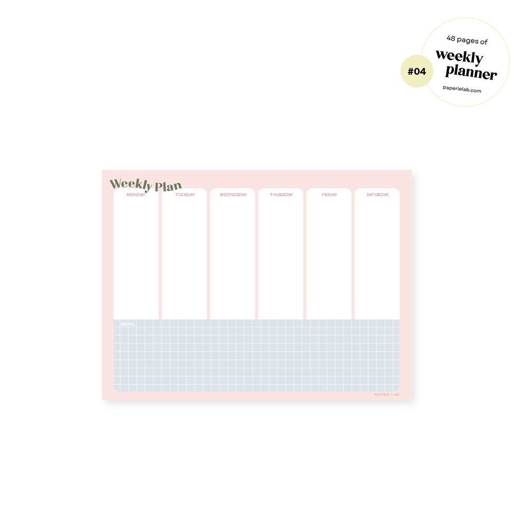 Paperie Lab - Weekly Planner Notepad