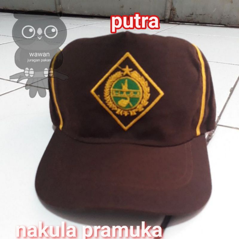 TOPI PRAMUKA SIAGA PUTRA DAN PUTRI BORDIR HALUS