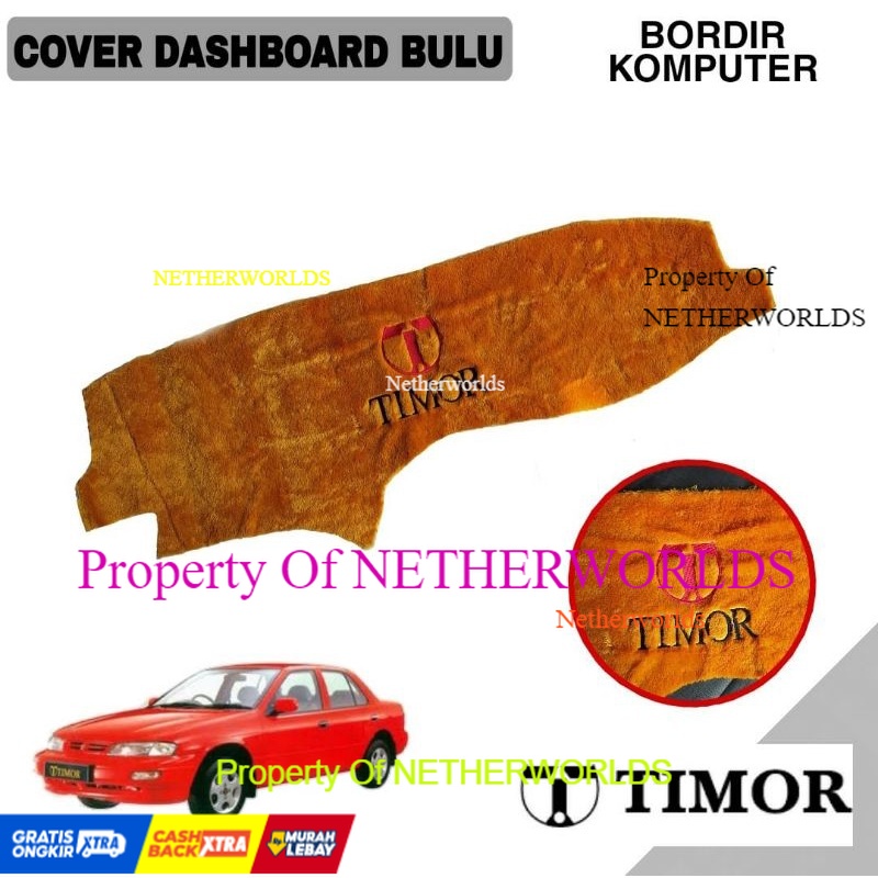 Alas Cover Dashboard Bulu bordir 3D TIMOR mobil nasional timor keren dan elegant