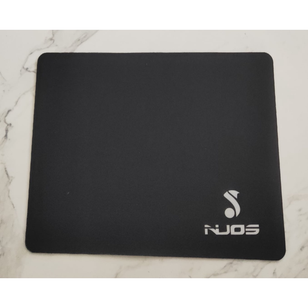 Mouse Pad Gaming Komputer/Laptop Nuos Rubber Mousepad Hitam